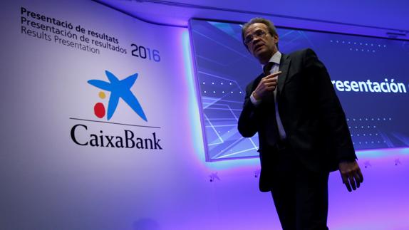 El presidente de CaixaBank, Jordi Gual. 