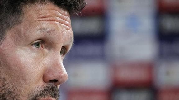 Diego Pablo Simeone, entrenador del Atlético. 