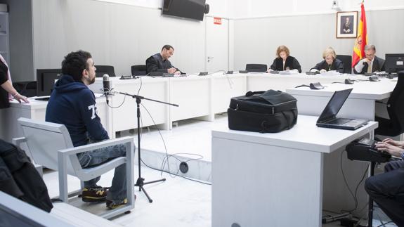 Jordi C.T durante el juicio en la Audiencia Nacional.