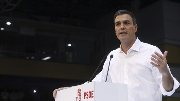 El candidato a la Secretaría General del PSOE, Pedro Sánchez.