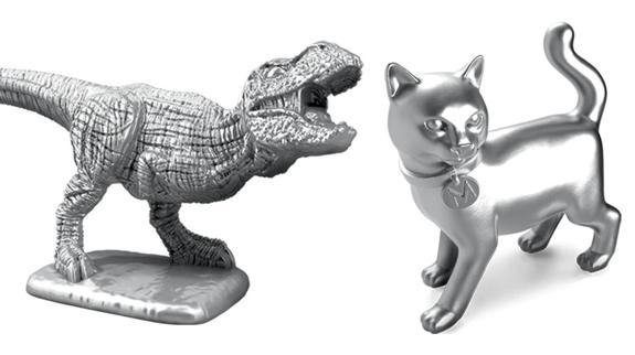 El dinosarurio es la nueva ficha del Monopoly más deseada.