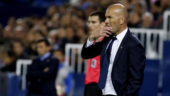 Zidane, ante el Leganés. 