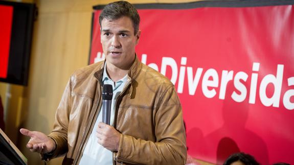 El candidato a la Secretaría General del PSOE, Pedro Sánchez.