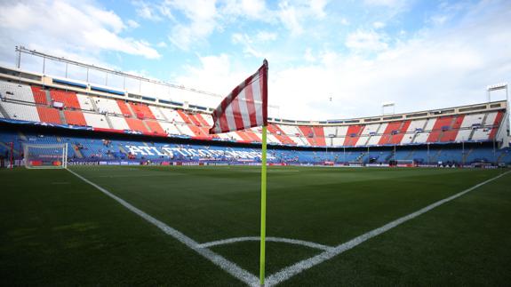 El estadio Vicente Calderón. 