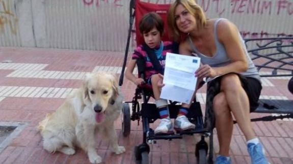 Uno de los perros que formarn parte del programa de la Universidad de Alicante. 