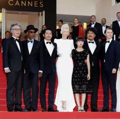 El reparto de 'Okja', en el 70º Festival de Cannes.