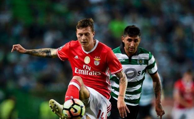 Lindelof, con el Benfica. 