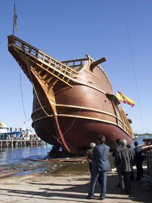 El galeón 'Andalucía', preparado para la Expo en Shangai