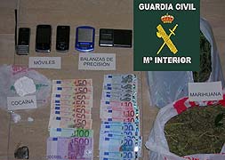 Nueve detenidos en Coín por distribución y venta de drogas