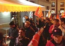 Tensión, enfrentamientos y un detenido al inicio de la huelga en el centro de Málaga