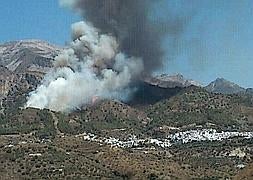 Imagen del incendio. E. Cabezas