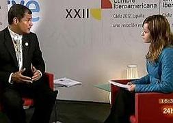 El presidente de Ecuador pregunta por Ana Pastor en una entrevista en directo