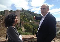 Eduardo Zorrilla y Toni Morillas, en la Alcazaba