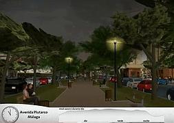 Recreación virtual del proyecto de la Avenida Plutarco. / SUR.es