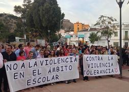 Los padres se concentraron en Miraflores. :: Foto y vídeo: Salvador Salas