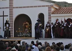 Un momento de la representación del drama de Moros y Cristianos. José Utrera