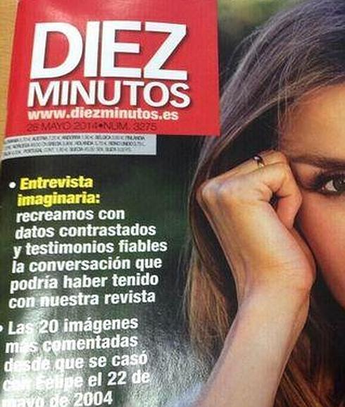 Detalle de la portada de 'Diez Minutos'.