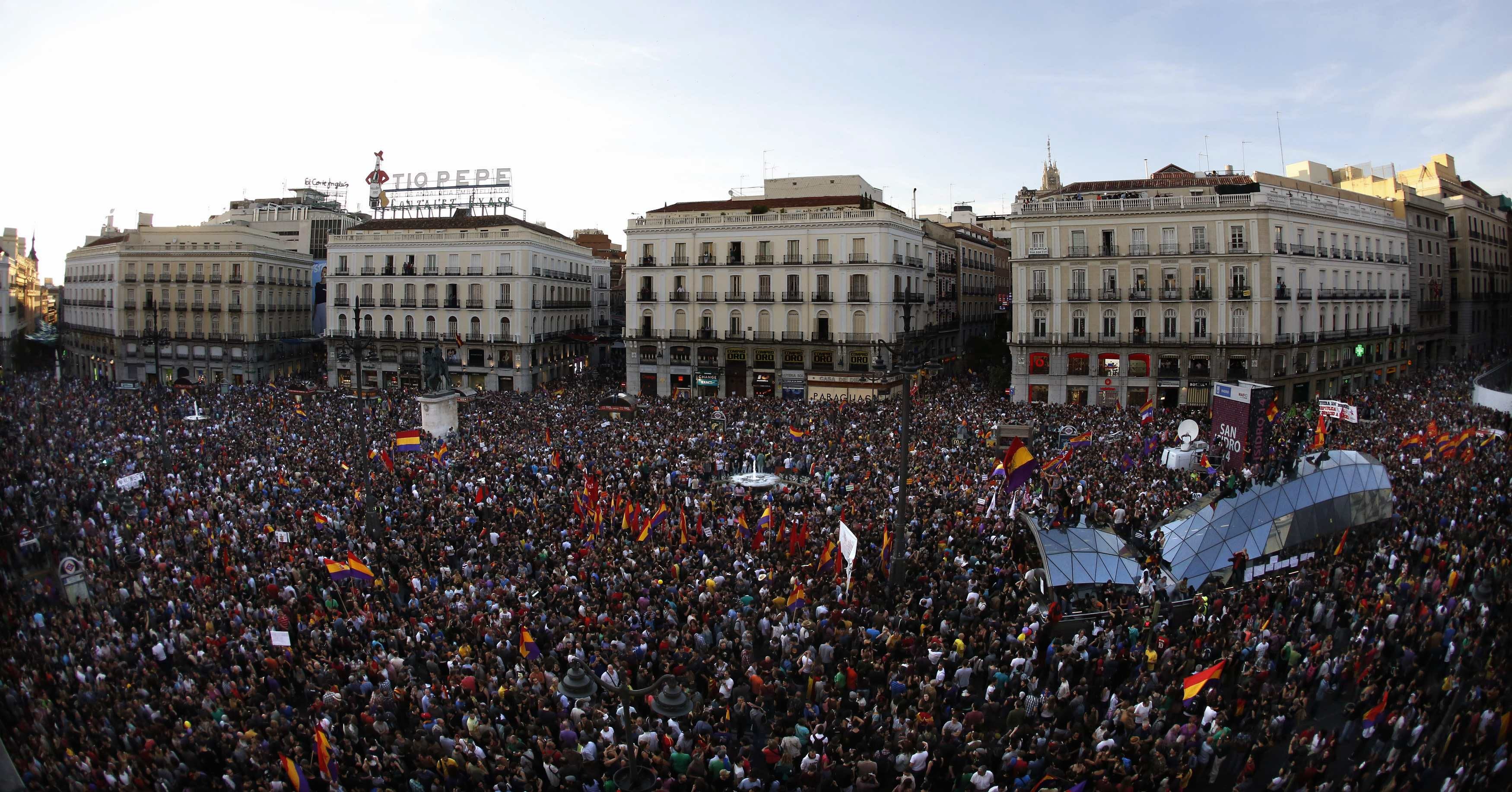 Imagen de la Puerta del Sol, en Madrid.