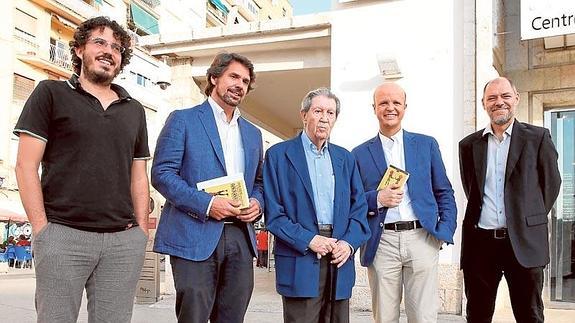 Emilio Sánchez, Teodoro León Gross, Manuel Alcántara, Agustín Rivera y Pablo Aranda.