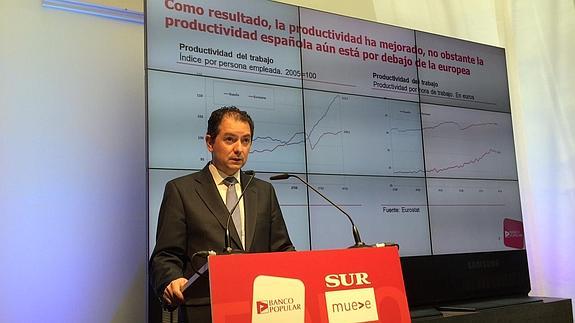 Francisco Gómez, durante su intervención. 