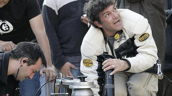 Antonio Banderas, durante el rodaje de ‘El Camino de los ingleses’. 