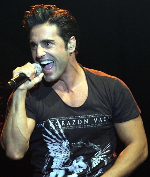 David Bustamante, en un concierto en Málaga (archivo). 