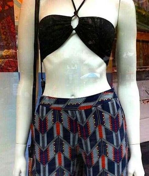 Una de las maniquíes de la polémica. 
