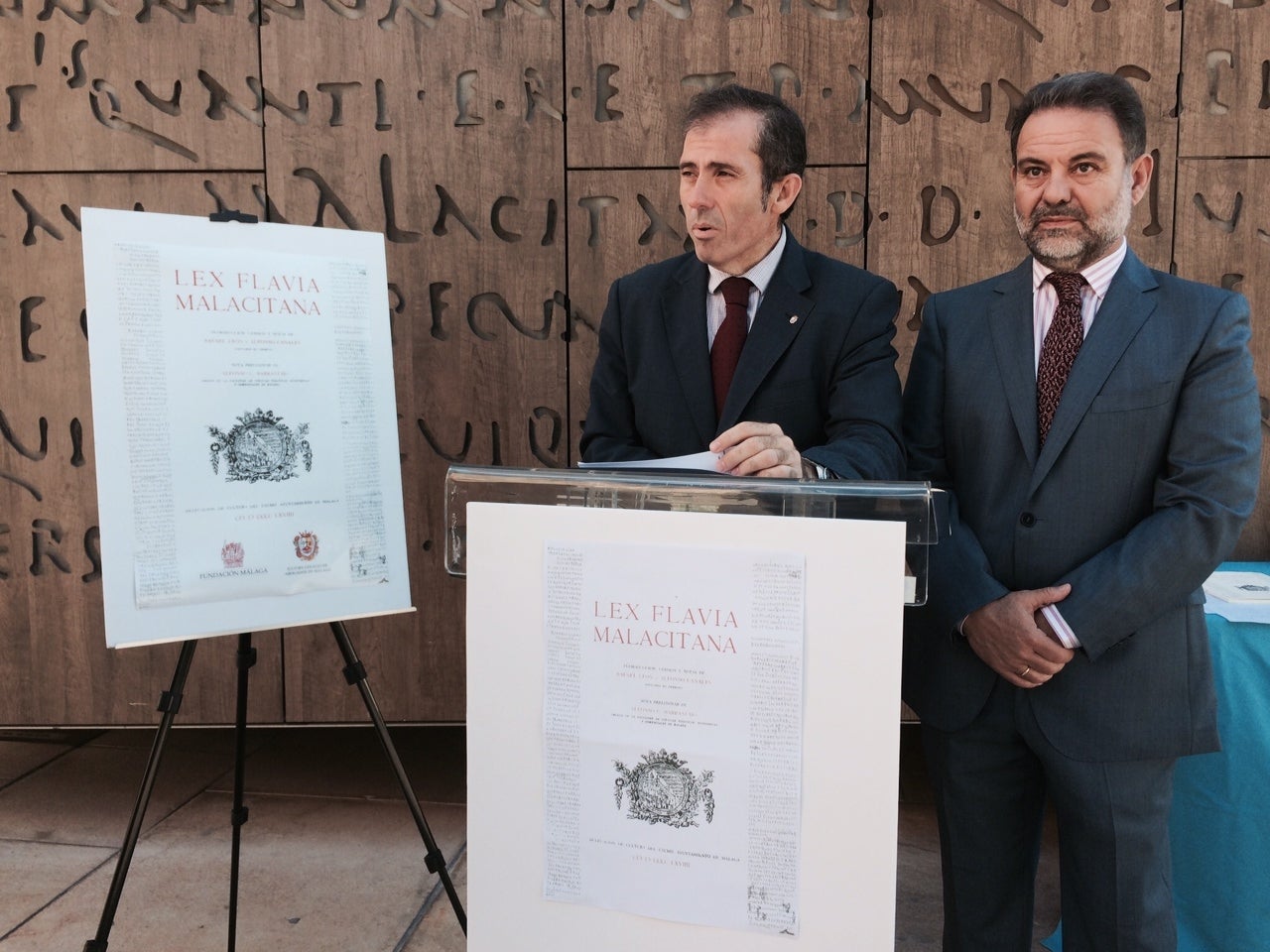 El Colegio de Abogados y Fundación Málaga reeditan la Lex Flavia Malacitana