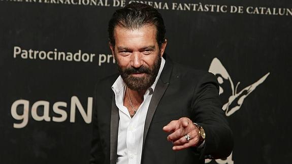 Banderas, momentos antes de recibir el Gran Premio Honorífico del Festival de Cine Fantástico de Sitges