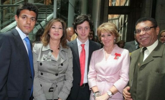 Con Ana Rosa Quintana y Esperanza Aguirre. 
