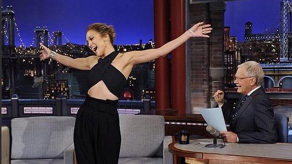 Jennifer Lopez, en el Show de David Letterman