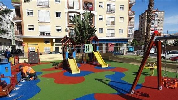 Una de las zonas infantiles de nueva creación.