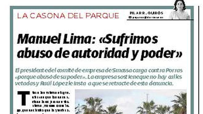 Manuel Lima:«Sufrimos abuso de autoridad y poder»