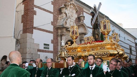 Imagen de Jesús Nazareno, durante el recorrido procesional.