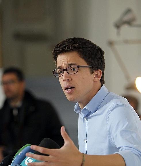 Iñigo Errejón, en una rueda de prensa. 