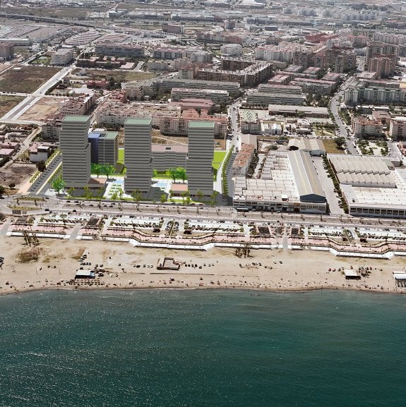 Recreación virtual de cómo quedaría el proyecto de Torre del Río una vez construido. :: sur