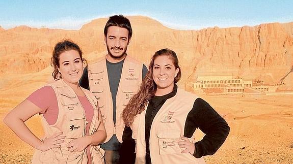 Recién llegados del desierto egipcio, Belén, Daniel, Marina y Patricia cuentan su experiencia en la tierra de los faraones. 