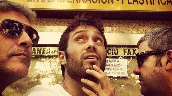 Miguel Ángel Ferrer, a la izquierda junto a Dani Martínez y Florentino Fernández.