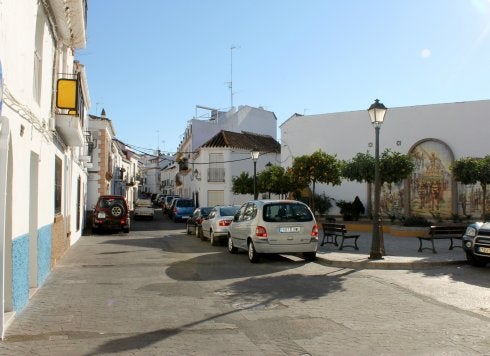 Calzada de la calle Casares. :: L.P.
