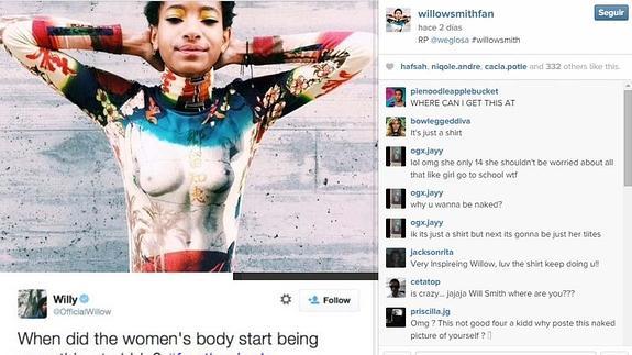 Los pechos de la hija de Will Smith desatan la polémica en Estados Unidos