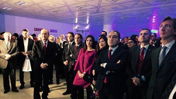 Autoridades asistentes a la antesala de Fitur hoy. 