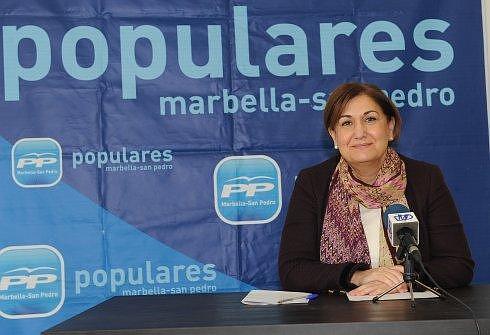 La portavoz del PP de Marbella y San Pedro, Carmen Díaz . :: j-lanza.