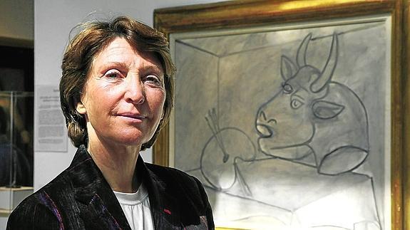 Marine Picasso con la cabeza de toro que se vendió en Sotheby’s en 2013 por 1,4 millones de euros.