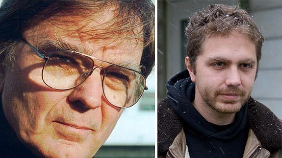 Robert Coover (izquierda) y Noah Cicero.