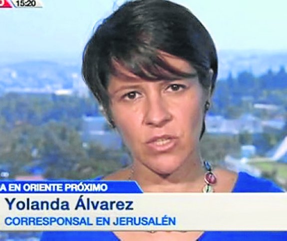 Yolanda Álvarez, en Israel. :: rtve