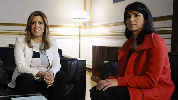Susana Díaz se reunió ya con la líder de Podemos Andalucía. 