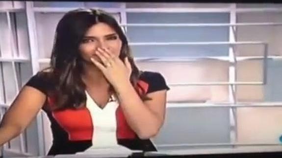 Sara Carbonero se atragantó cuando se disponía a despedir el informativo