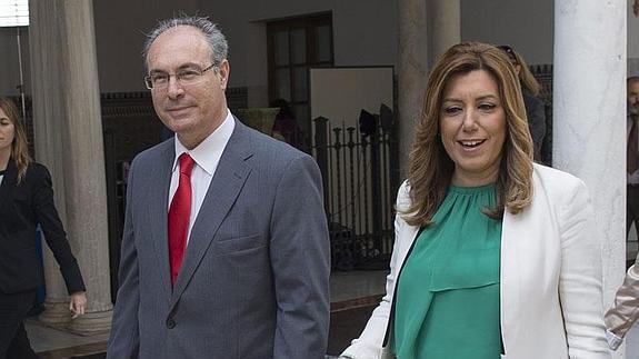 Durán, hoy junto a Susana Díaz. 