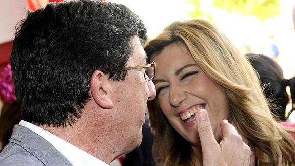 Susana Díaz, con Juan Marín. 