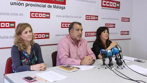 Pilar Rubio, Rafael González Delgado y Trinidad Salcedo.